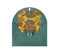 African Weaving Print Blank Greeting Cards, Love Buttons, Pearl Paper Envelopes Suitable For Various Occasions - Anniversary Cards, Thank You Cards, Holiday Cards, Wedding Cards, Congratulations.