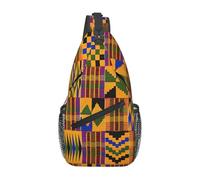 African Weaving Print Cross Chest Bag Diagonally,Sling Bag,Shoulder Bag For Travel, Hiking, Work