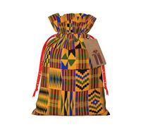 African Weaving Print Drawstring Gift Bags,For Holiday Season,Birthdays,Anniversaries And Any Special Occasion