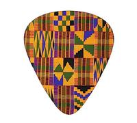 African Weaving Print Guitar Pick Comfortable Feel, Clear Sound, Multiple Thicknesses For Varied Tones