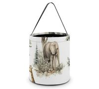 African Wild Animal Hunting Foldable Halloween Trick Or Treat Bags Tote Goodie Candy Bucket Gift Party Favor Supplies