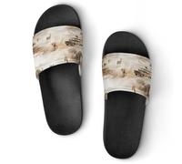 African Wild Animals Migration Unisex Shower Slippers Non Slip Slides Bathroom Beach Pool Sandals