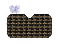 African Wildlife Leopard On Rock Printing Thickened Car Sunshade Keep Car Interior Cool.Universal Windshield Sun Shade Fit For Cars.Suvs