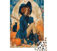 African WitchJigsaw Puzzles 1000 Pieces for Adults Puzzle Educational GamesAutumn Leaves Scattered on The Ground