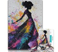 African Woman 1000 Piece Jigsaw Puzzles for Adults Gifts,Help The Brain Exercise Addictive Toys to Cultivate Patience Great Gift 38x26cm