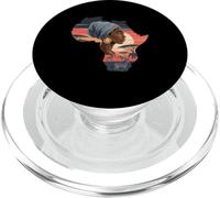 African Woman Africa Map Sunset Savannah Pride PopSockets PopGrip for MagSafe