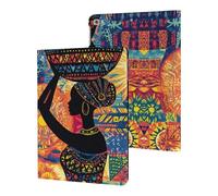 African Woman Carrying An Ornate Basket Cute Tablet Case Unisex Slim Hard Protective Cover Compatible with iPad 9th/ 8th/ 7th