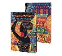 African Woman Carrying An Ornate Basket Cute Tablet Case Unisex Slim Hard Protective Cover Compatible with iPad 9th/ 8th/ 7th