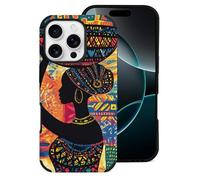 African Woman Carrying An Ornate Basket Printed Phone Case Unisex Trendy Microfiber Cellphone Protective Cover Compatible with iPhone 16/16 Plus/16 Pro/16 Pro Max