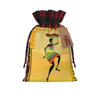 (African Woman) Drawstring Gift Bags Holiday Present Goody Bags For Xmas Party S