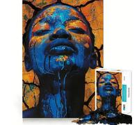 African Woman Elino 1000 Piece Jigsaw Puzzle for Adults Mindful Game High Def Print Happy Challenge Thoughtful Gift (50x75cm)