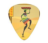 African Woman The guitar pick, for acoustic, electric, bass guitars - natural touch, 12 pack, multi-color.