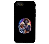 African woman with tiger Case for iPhone SE (2020) / 7 / 8