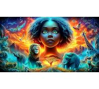 african-womans 1000 Pieces Jigsaw Puzzles for Adults Challenging Game Jigsaw Puzzle Home Decors for The Whole for Women, Gifts for Men 38x26cm/1000pcs