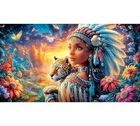 African-women 1000 Pieces Jigsaw Puzzles Recycled Paper Fun and Challenging Family Game Puzzle Game Great Gift Idea for Decompression 38x26/1000pcs