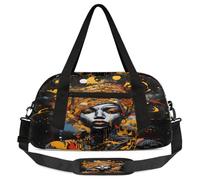 African Women Ethnic Women Painted Kids Overnight Duffle Bags Boys Girls Teen Sports Gym Bag for Weekender Travel Gymnastics Dance Ballet