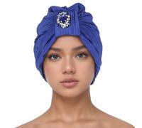 African Women Turban Caps Beanie - Women's Solid Color Head Scarf, Turban, Headwear, Chemo Beanie Scarf, Headwear for Cancer, Chemo, Hair Loss