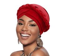 African Women Turban Caps Pre-Tied Twisted Turbans Head Scarf for Women Hair Wraps Cover Beanie Cancer Chemo Headwear