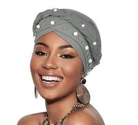 African Women Turban Caps Pre-Tied Twisted Turbans Head Scarf for Women Hair Wraps Cover Beanie Cancer Chemo Headwear