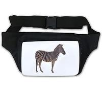 African Zebra Stripes Waist Bag Fanny Pack White
