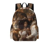 Africankings And Queen Mini Backpack Laptop Bag Travel Daypack | Lightweight,Multi Compartment,Durable,Backbag for Travel Camping Work