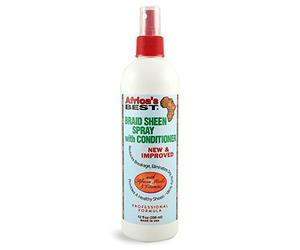 AFRICA'S BEST BRAID SHEEN SPRAY WITH CONDITIONER WITH AFRICAN HERBS & VITAMINS