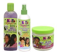 Africa's Best Kids Organic SET OF 3| Ultimate Moisture Shea Butter Conditioning Shampoo 355ml | 2 in1 Conditioning Detangler 355ml | Protein Enriched Hair Nutrition Conditioner 426g