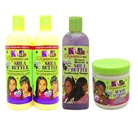 Africa's Best Kids Organic SET OF 4 |2xDetangling Moisturizing Hair Lotion |1xUltimate Moisture Shea Butter Conditioning Shampoo |1xProtein Enriched Conditioner Hair Nutrition