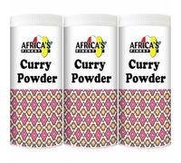 Africa's Finest Curry Powder, Traditional African Spice Blend, Decorative Container Pack of 3