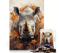 Africa's Unicorn for Adults 1000 Piece Puzzle Brain Exercise HD Print Home Activity Birthday Art Gift (38x52cm)