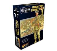 Afrika Korps Support Group 28mm Scale Metal Miniatures for Bolt Action | Highly Detailed World War 2 Miniatures for Table-top Wargaming by Warlord Games