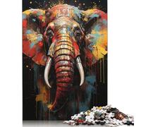 Afrikanischer Elefant, 1000-teiliges Puzzle für Erwachsene und Teenager, Halloween-Geschenk, Teenager, Mann, Frau, Geschenk, 1000 Teile (75 x 50 cm)