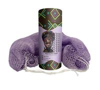 AFRIKI African Exfoliating Net Sponge, Authentic African Net Sponge, Black Owned, Back Scrubber, 45 inch Long for Normal to Sensitive Skin, for Daily use, Original Collection