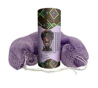 AFRIKI African Exfoliating Net Sponge, Authentic African Net Sponge, Black Owned, Back Scrubber, 45 inch Long for Normal to Sensitive Skin, for Daily use, Original Collection