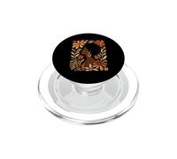 Afro African American Woman Melanin Pride Boho Summer Floral PopSockets PopGrip for MagSafe