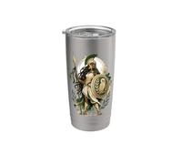 Afro American Gr oddess Athena Cute Ancient Greece Stainless Steel Insulated Tumbler