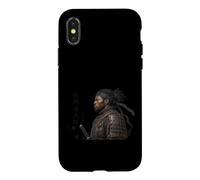 Afro American Samurai Black History Month African Roots Case for iPhone X/XS