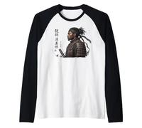 Afro American Samurai Black History Month African Roots Raglan Baseball Tee