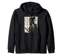 Afro American Samurai - Black History Month African Roots Zip Hoodie