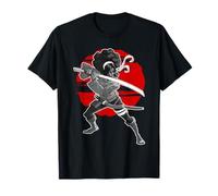 Afro Black Woman Samurai T-Shirt