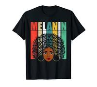 Afro Blm Black Women Girls Melanin Tshirts, African American T-Shirt