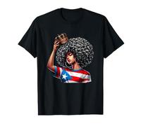 Afro Boricua Queen Puerto Rican Princess Flag Crown Latina Value Graphic T-Shirt