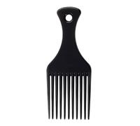 Afro Comb for detangling and styling, professional hairdressing tool for Curly, Wavy, Frizzy And Afro Hair, wide tooth anti-static, reduces breakage, pulling and gentle on the hair and scalp (Black)