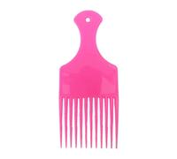 Afro Comb For Detangling And Styling, Professional Hairdressing Tool For Curly, Wavy, Frizzy And Afro Hair, Reduces Breakage, Pulling And Gentle On The Hair And Scalp (Light Pink)