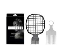Afro Comb for Women, Dreadlock Styling and Twisting Tool, Afro Hair Styling Comb for Hairdressing Supplies and Barber Shop at Home in the Apartment in College Dorm on Travel and on Holiday
