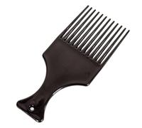 Afro Comb, Plastic Smooth Hair Pick Comb Wide Tooth Detangling Hair Comb for Natural Curly Hair Style (Black 1pc)