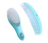 Afro Comb Soft Comb Brush Set Soft Comb Brush For Newborn Scalp And Fetal Hair Care Supplies 2pcs/set Comb(Blue)