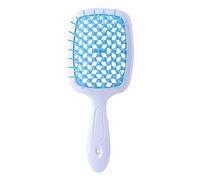 Afro Comb Wide Teeth Air Cushion Comb Wet Dry Hair Detangling Scalp Massage Comb Hair Brush Salon Women Hairdressing Tool Comb(Blue)