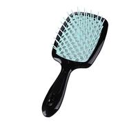 Afro Comb Wide Teeth Air Cushion Comb Wet Dry Hair Detangling Scalp Massage Comb Hair Brush Salon Women Hairdressing Tool Comb(Black Blue)