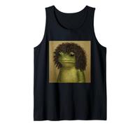 Afro Curly Volume 70s Weird Frog Bob Haircut Meme Tank Top